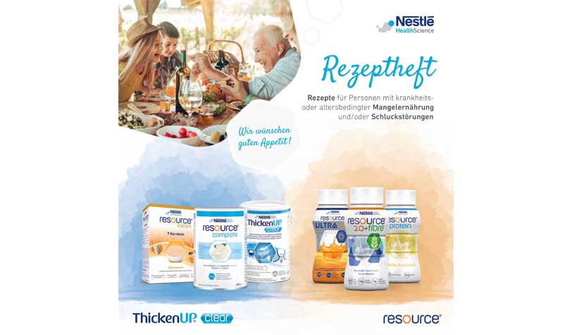 Auf dem Cover ist eine glückliche Familie beim Essen zu sehen. Außerdem sind verschiedene Produkte abgebildet.