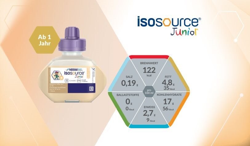 Produktdatenblatt isosource® Junior Vanille – Informationen & Details