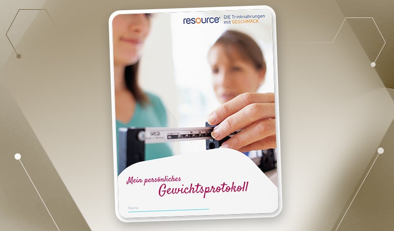 Broschuere Gewichtsprotokoll