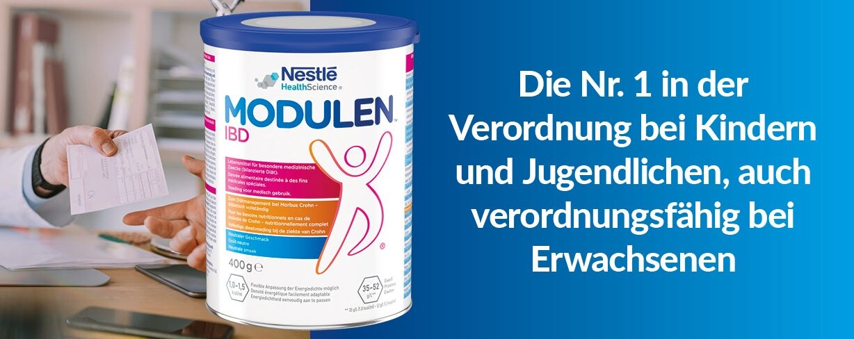 Vertrauen Sie bei Morbus Crohn auf Modulen® IBD - die Nr. 1 in der Verordnung