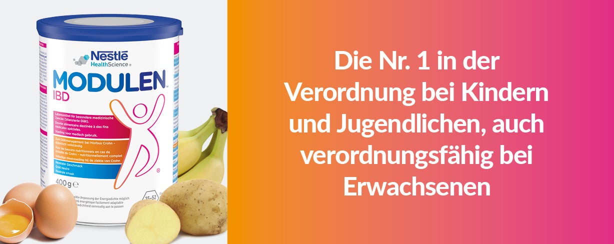 Vertrauen Sie bei Morbus Crohn auf Modulen® IBD - die Nr. 1 in der Verordnung