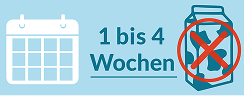  1 bis 4 wochen