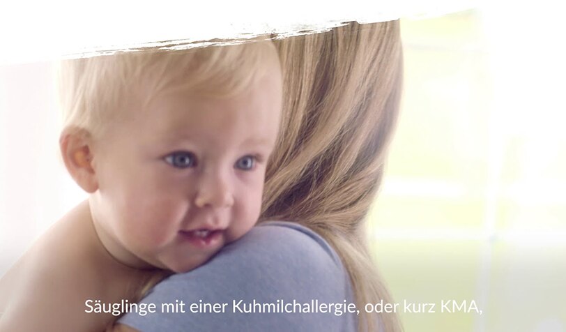 Säuglinge mit einer Kuhmilchallergie, oder kurz KMA