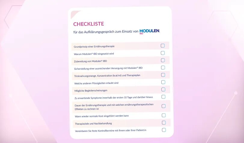 Checkliste: Modulen Aufklärung