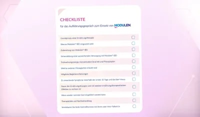 Checkliste: Modulen Aufklärung