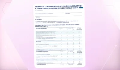 Ernährungsstatus dokumentieren und Modulen® IBD verordnen