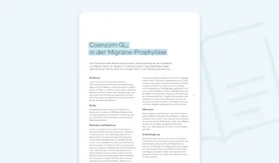 CoQ10-Supplementierung bei Statin-induzierten Muskelbeschwerden