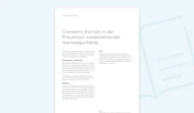 Cranberry-Extrakt in der Prävention wiederkehrender Harnwegsinfekte
