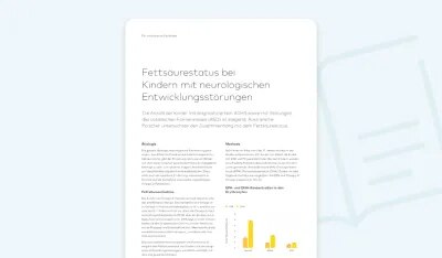 Fettsäurestatus bei Kindern mit neurologischen Entwicklungsstörungen