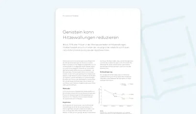 Genistein kann Hitzewallungen reduzieren