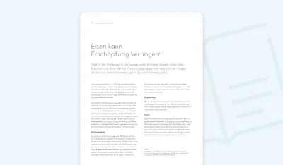 Niedriger Eisenspiegel als Risikofaktor für Haarausfall