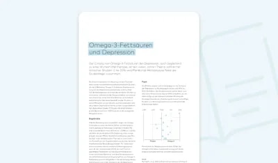 Omega-3-Fettsäuren und Depression