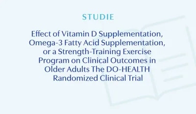 Effect of Vitamin D Supplementation, Omega-3 Fatty Acid Supplementation, or a Strength-Training Exercise Program on Clinical Outcomes in Older Adults The DO-HEALTH Randomized Clinical Trial