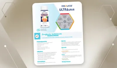 Produktdatenblatt resource® ULTRA plus eiweißreiche hochkalorische Trinknahrung