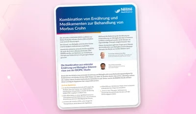 Kombination von Ernährung und Medikamenten zur Behandlung von Morbus Crohn