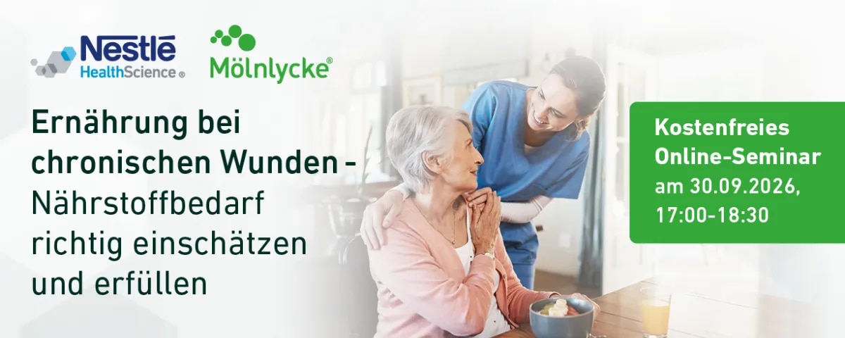 banner Webinar: Ernährung bei chronischen Wunden