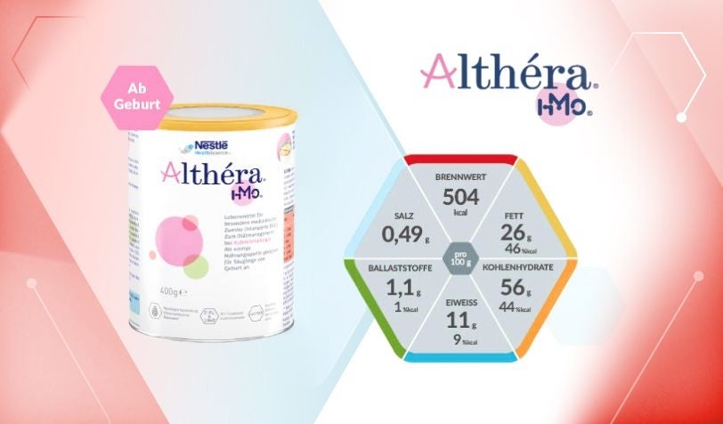 Das Cover des Altherá® Produktdatenblattes zeigt das Produkt und Nährwerte