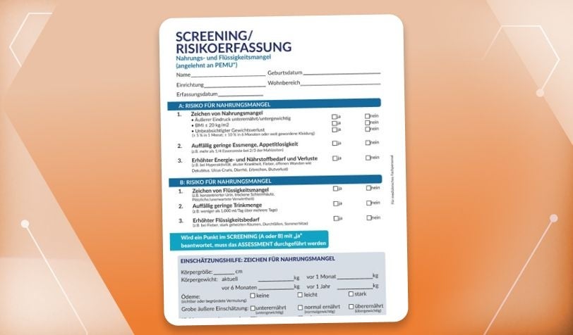 Digitales Screening-Tool PEMU zur strukturierten Erfassung von Mangelernährung in der Pflege