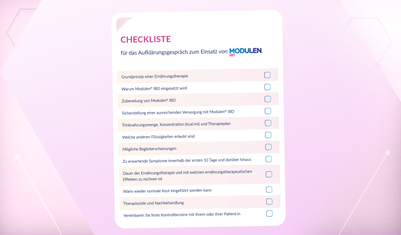 Checkliste: Modulen Aufklärung