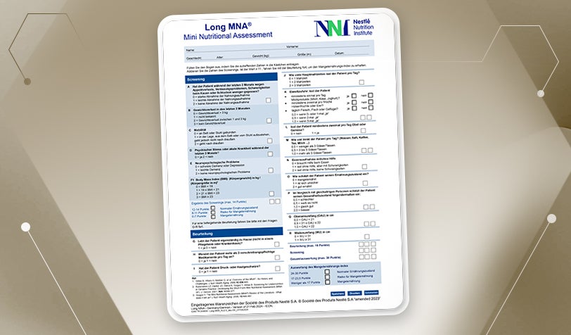 MNA® Screening zur Mangelernährung