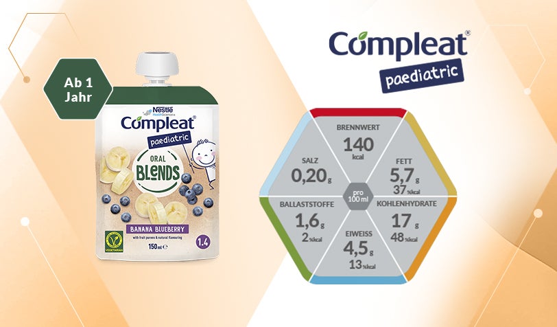 Compleat® paediatric oral blends Banane‑Heidelbeere