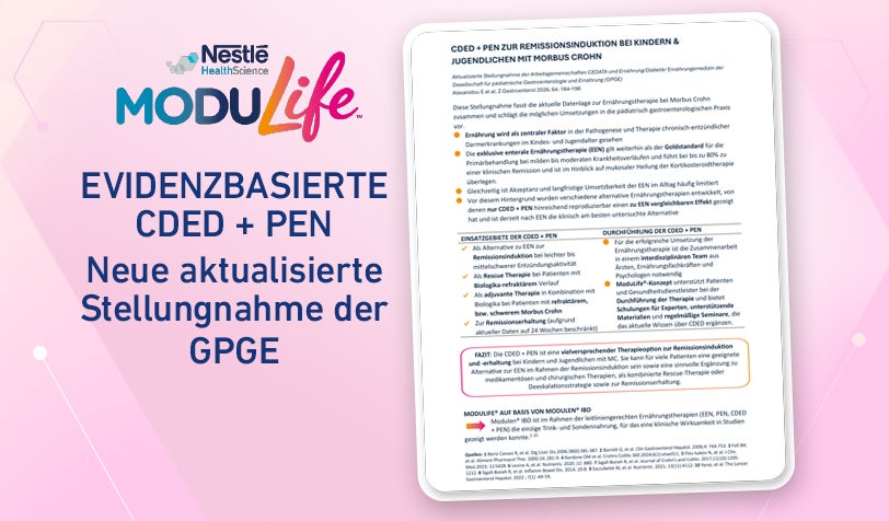 CDED + PEN bei Kindern und Jugendlichen mit Morbus Crohn