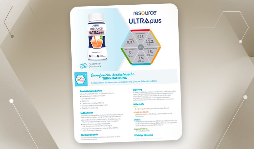 Produktdatenblatt resource® ULTRA plus eiweißreiche hochkalorische Trinknahrung